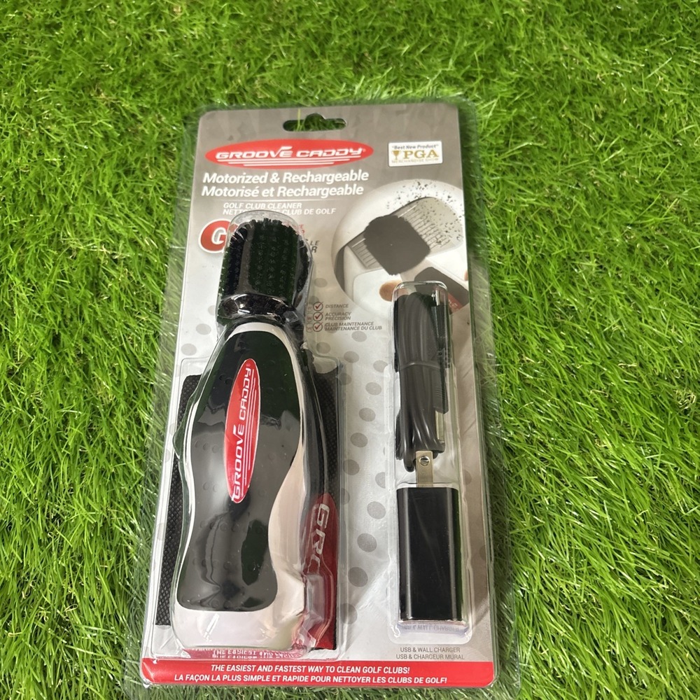 GROOVE CADDY ' G2 GOLF CLUB CLEANER MOTORIZED PGA BEST NEW Great‎ Gift!